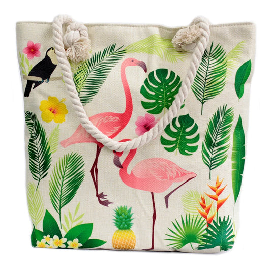 Flamingo & More - Rope Handle Bag UnikCraft India